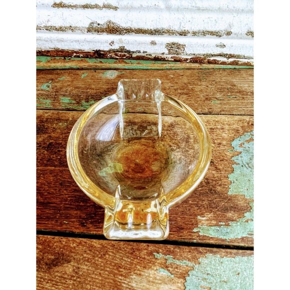 unbranded Other - Vintage MCM Amber Art Glass Ash Tray